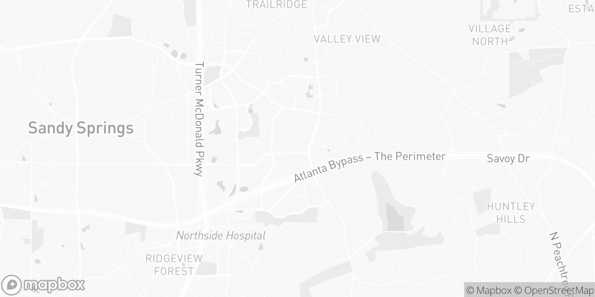 Map of North Atlanta, GA service area for DeKalb Flooring Pros coverage.
